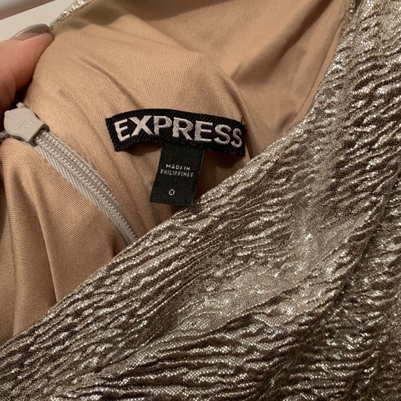 Express Champagne Gold Cocktail Dress - Picture 5 of 5
